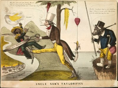 Uncle Sams Taylorifics, 1846 by American School